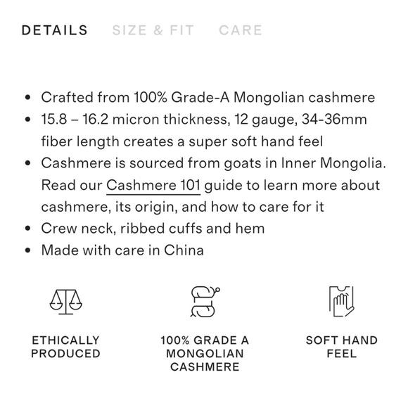 COPY - Quince Cashmere Sweater - Picture 3 of 5